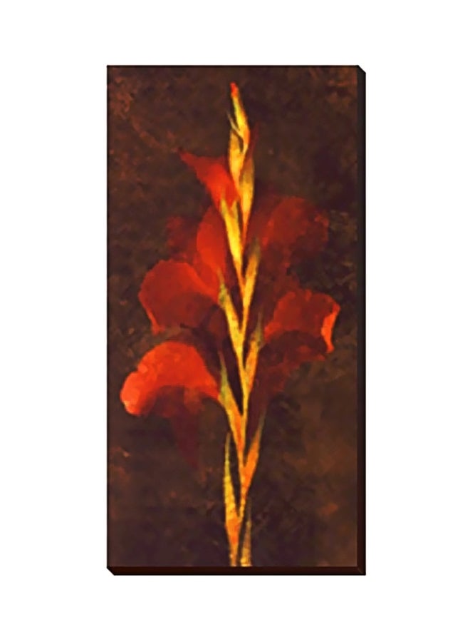 PHOTOBLOCK Decorative Wall Art With Frame Brown/Red 20x60cm 