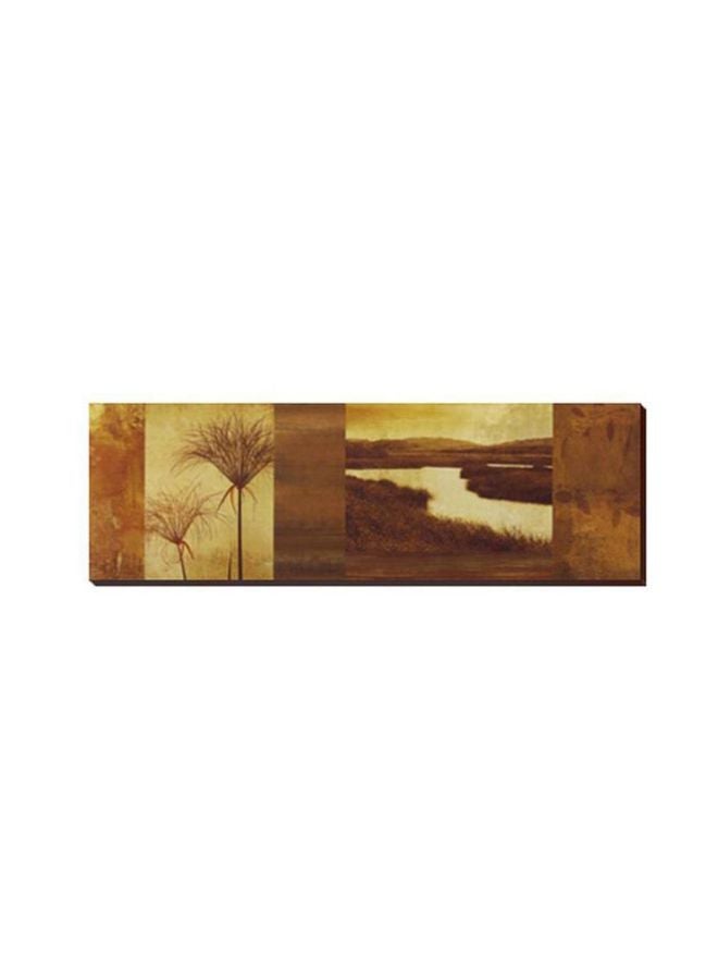 PHOTOBLOCK Decorative Wall Painting With Frame Brown/Beige 120x40cm 