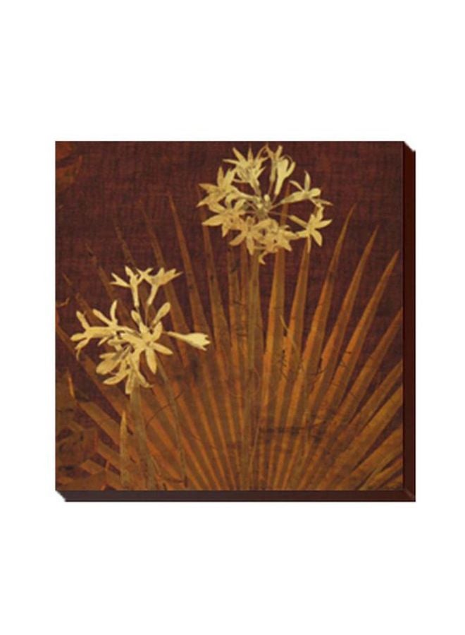 لوحة جدارية لتزيين الحائط مع إطار بني/بيج 15x15سم