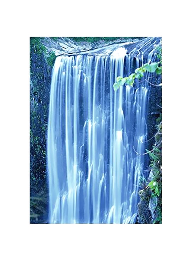 Photo Block Decorative Wall Poster Blue/Green/Black 15x20cm 