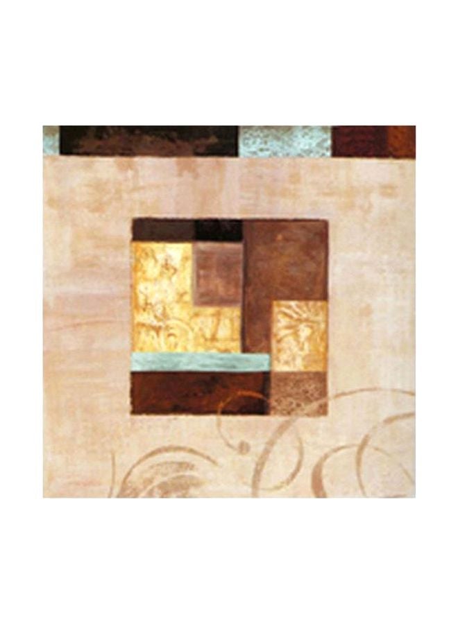 PHOTOBLOCK Decorative Wall Poster With Frame Beige/Brown/Gold 47x47cm