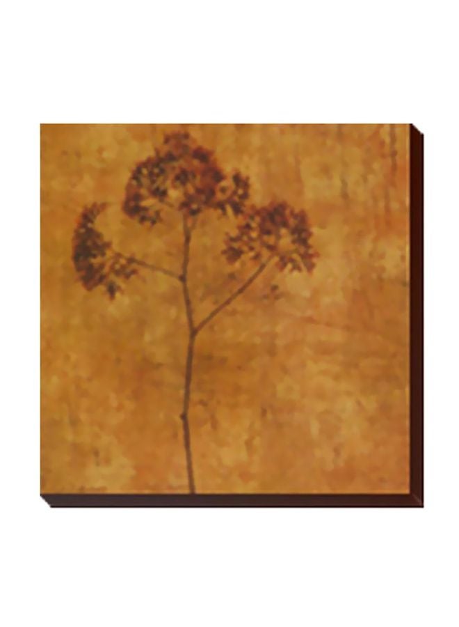 لوحة جدارية لتزيين الحائط مع إطار أصفر 15x15سم