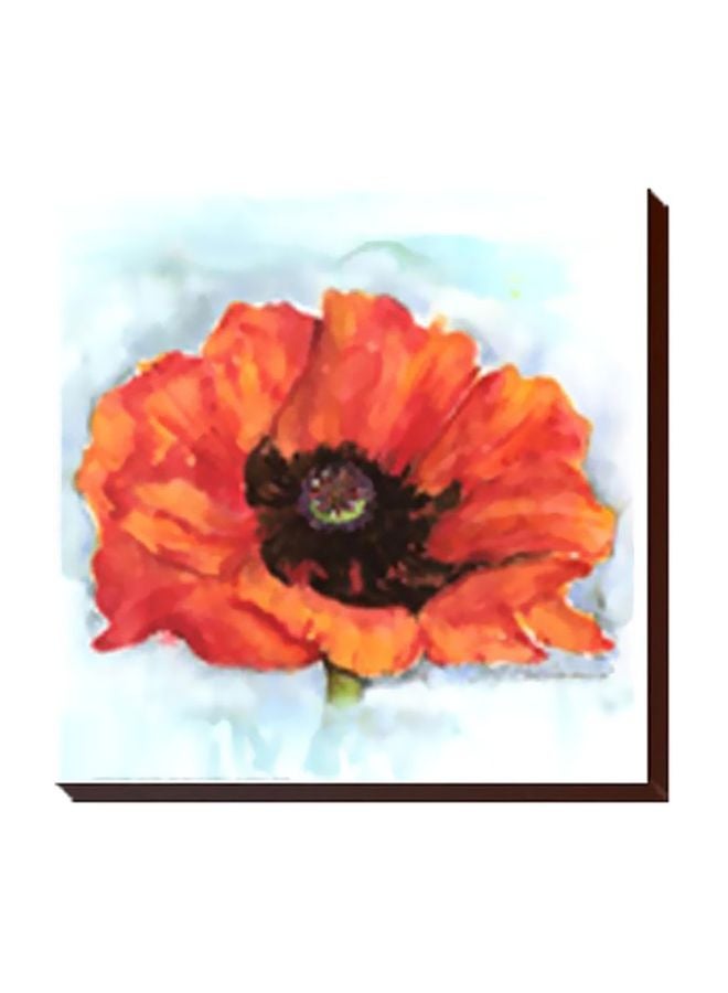 PHOTOBLOCK Decorative Wall Art With Frame White/Red 24x24cm 