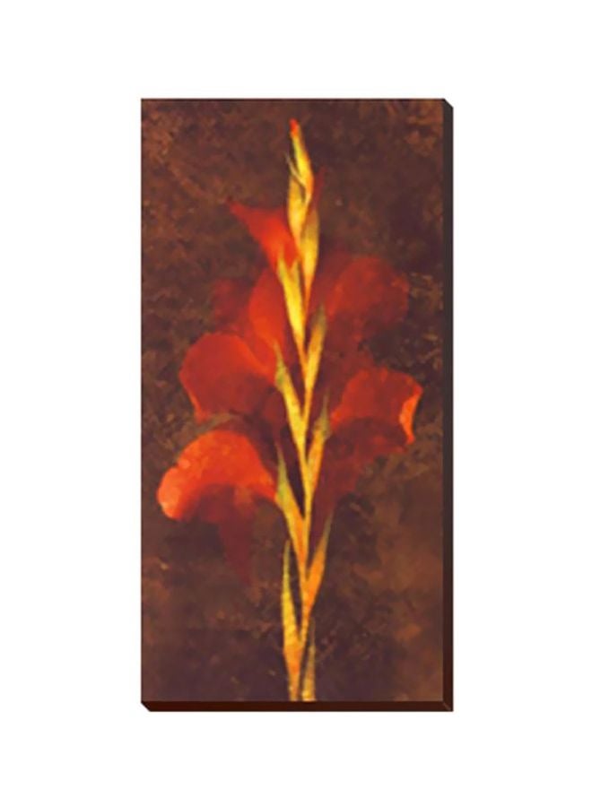 PHOTOBLOCK Decorative Wall Art With Frame Brown/Red 13x45cm 