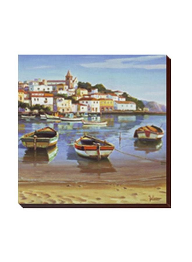 فوتو بلوك لوحة جدارية لتزيين الحائط مع إطار متعدد الألوان 34x34سم