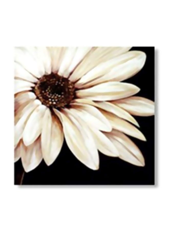 لوحة جدارية لتزيين الحائط مع إطار أبيض/ أسود 15x15سم