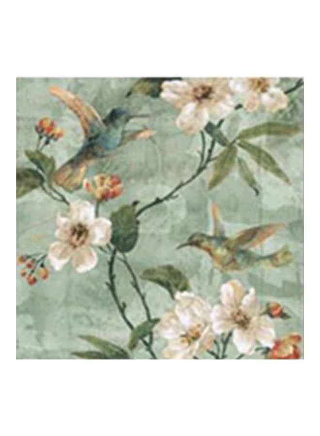 فوتو بلوك لوحة جدارية لتزيين الحائط مع إطار أخضر/أبيض 20x20سم