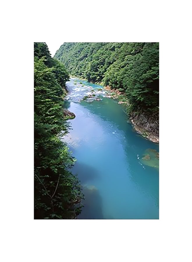 فوتو بلوك بوستر جداري للتزيين مع إطار أخضر / أزرق/ أصفر 15x20سم