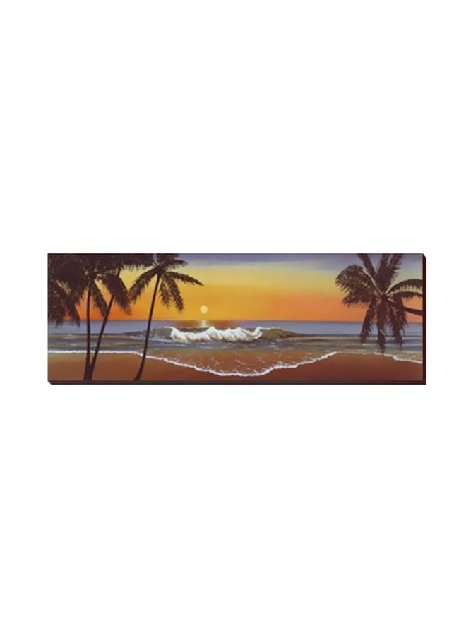 Decorative Wall Poster With Frame Multicolour 60x20cm