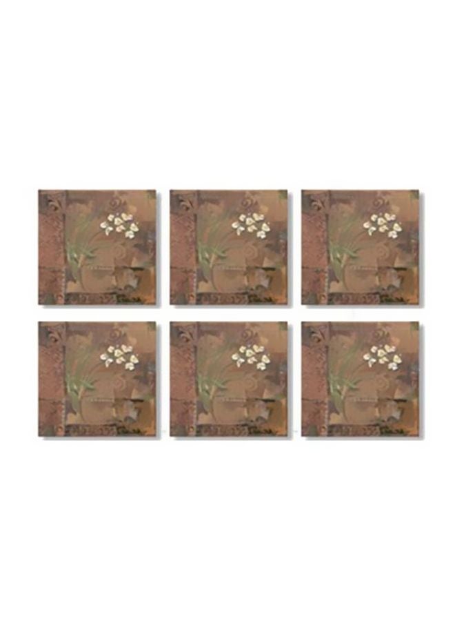 6-Piece Coaster Set Multicolour 9x9cm