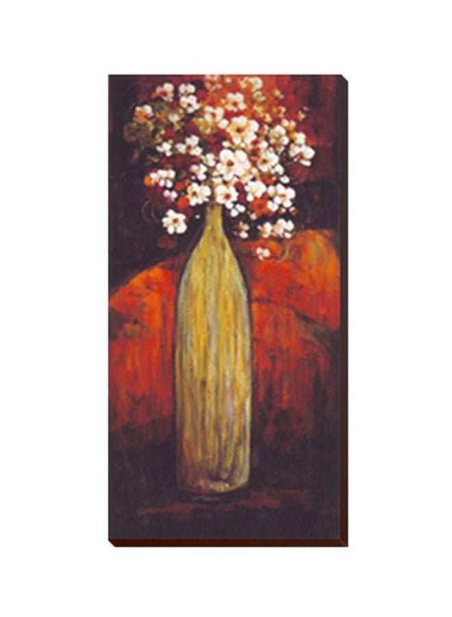 فوتو بلوك بوستر جداري للتزيين مع إطار أصفر/برتقالي 13x45سم