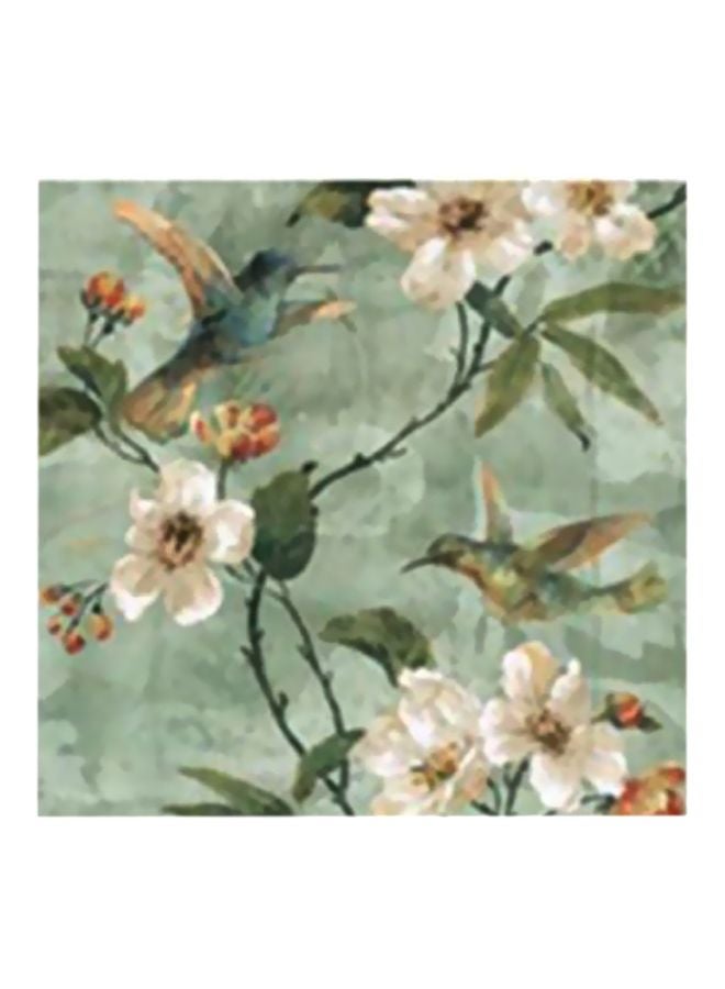 PHOTOBLOCK Decorative Wall Painting With Frame Green/White 34x34cm