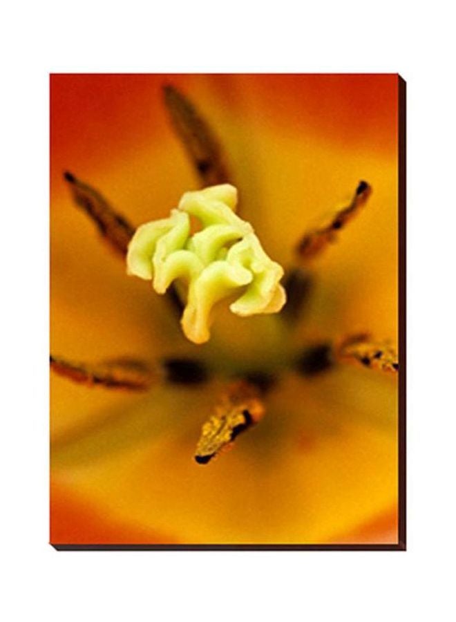 فوتو بلوك بوستر جداري للتزيين مع إطار أصفر/برتقالي 30x20سم