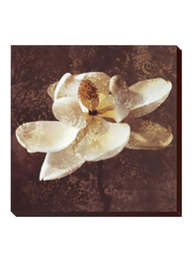 فوتو بلوك لوحة جدارية لتزيين الحائط مع إطار أبيض/بني 47x47سم