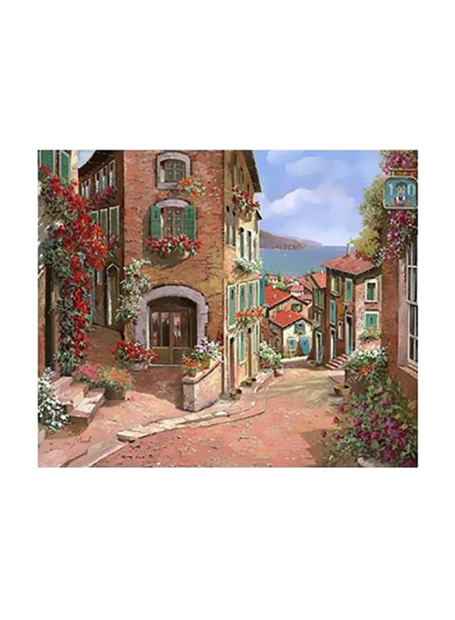 فوتو بلوك بوستر حائط للتزيين بني/أحمر/أخضر 15x20سم