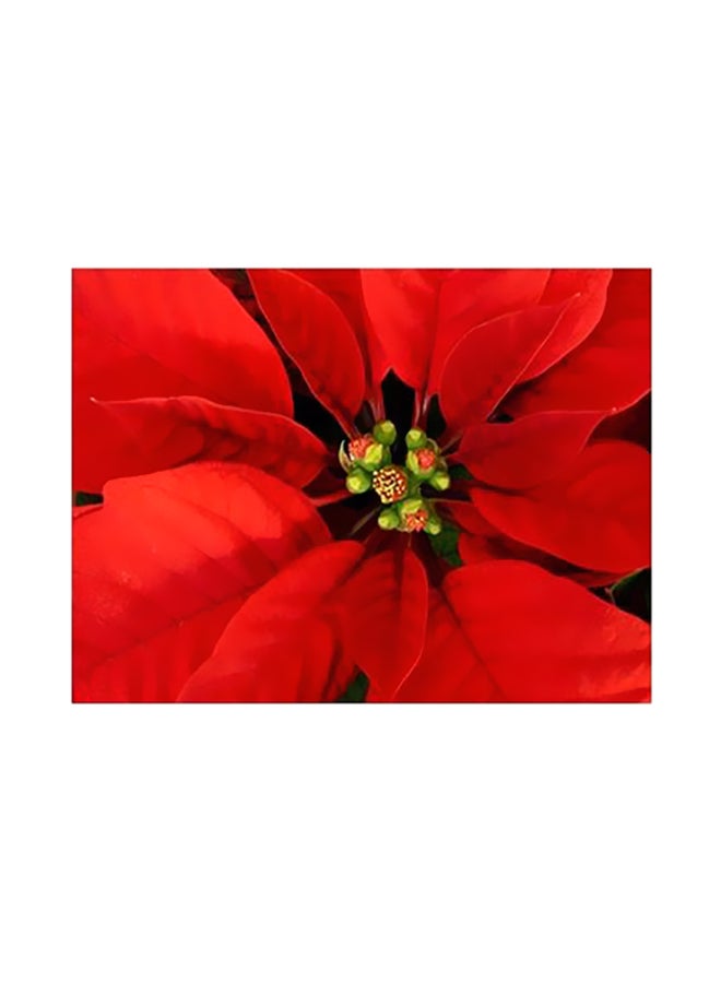 Photo Block Decorative Wall Poster With Frame Red 15x20cm