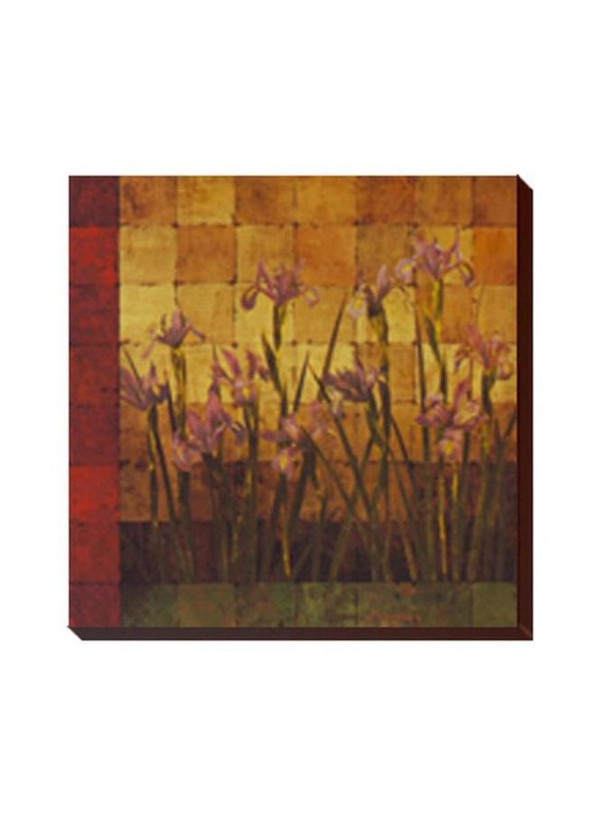 فوتو بلوك بوستر جداري للتزيين مع إطار بني/أصفر 24x24سم