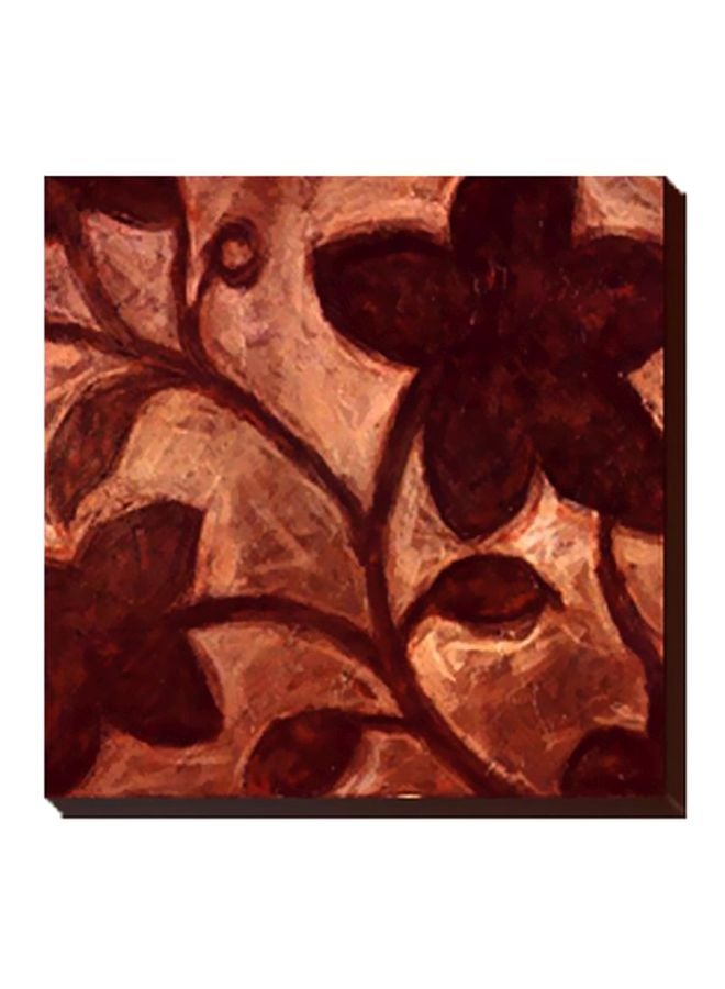 لوحة جدارية لتزيين الحائط مع إطار بني/بيج 24x24سم