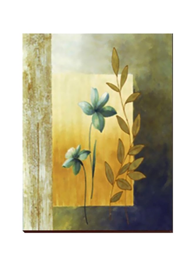 لوحة فنية لديكور الحائط أخضر / أصفر / أزرق 29x99سم