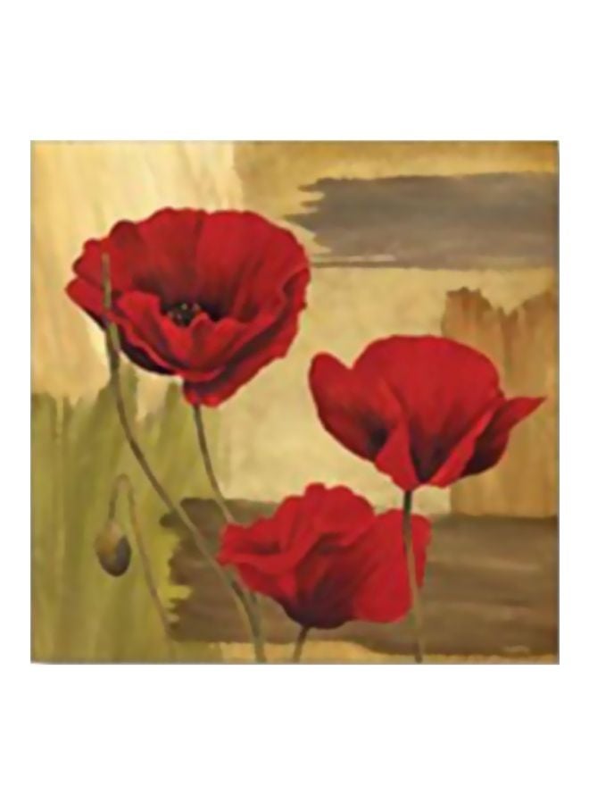 فوتو بلوك لوحة جدارية لتزيين الحائط مع إطار أحمر/ أصفر/أخضر 20x20سم