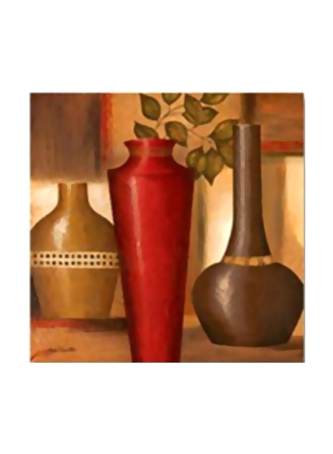 Decorative Wall Painting With Frame Multicolour 30x30cm