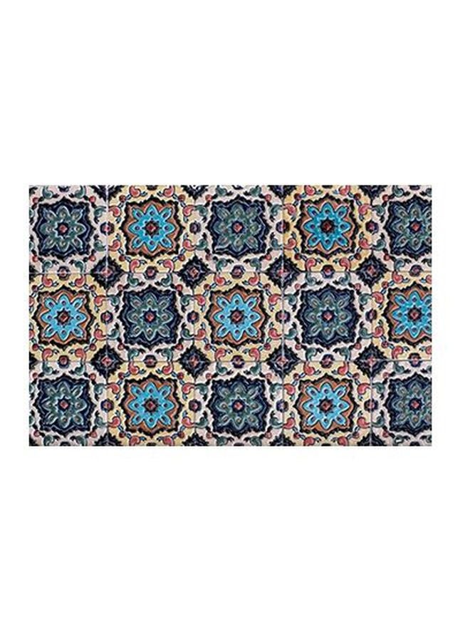 Photo Block Decorative Wall Poster Green/Yellow/Blue 15x20cm 