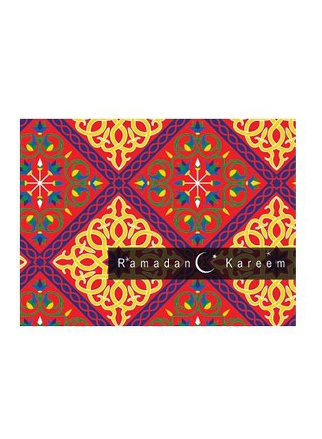 Photo Block Decorative Wall Poster Red/Yellow/Blue 15x20cm