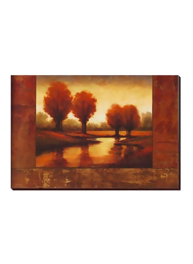 فوتو بلوك لوحة فنية لديكور الحائط بني/بيج 30X20سم