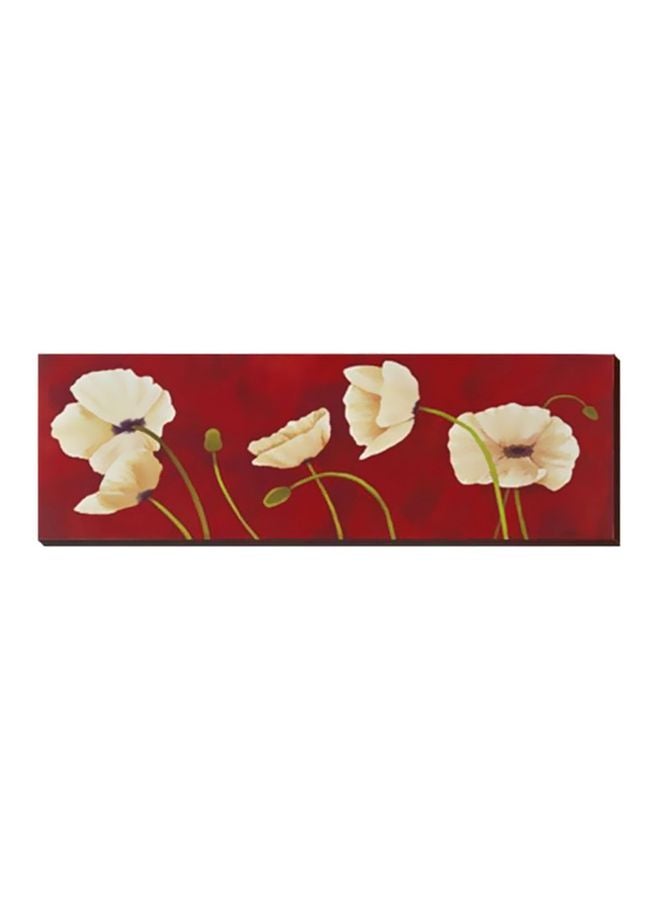 PHOTOBLOCK Decorative Wall Poster With Frame Red/Beige/Green 54X18cm