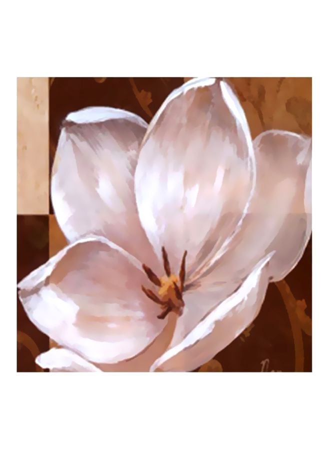 PHOTOBLOCK Decorative Wall Painting White/Brown 34x34cm 