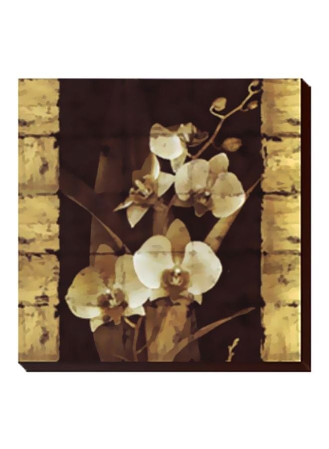 بوستر جداري للتزيين مع إطار بني/أبيض/بيج 24x24سم