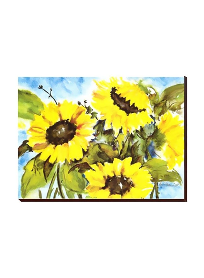 لوحة جدارية لتزيين الحائط مع إطار متعدد الألوان 32x20سم