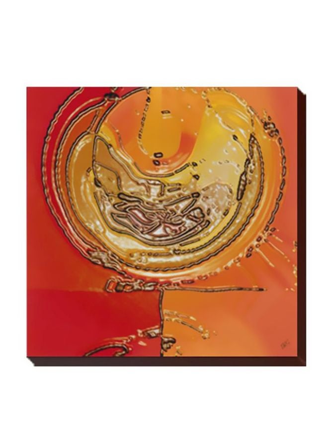 بوستر حائط للتزيين برتقالي / أحمر 15x15سم