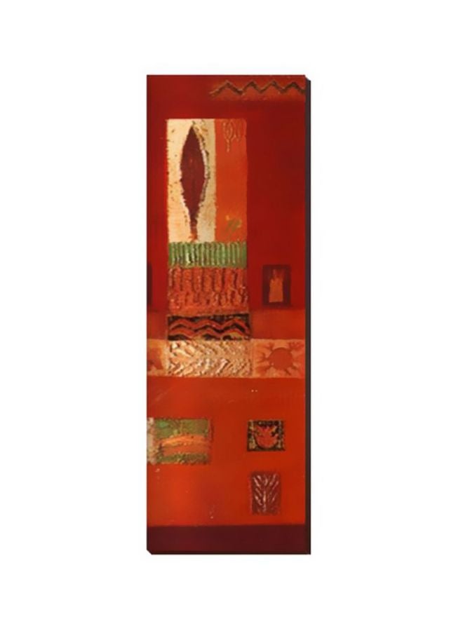 Decorative Wall Poster Red/Green/White 20x60cm