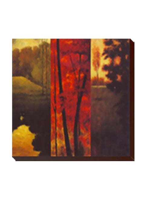 Decorative Wall Painting With Frame Multicolour 15x15cm