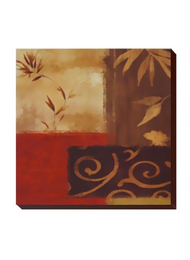 PHOTOBLOCK Decorative Wall Poster Red/Brown/Beige 15x15cm 