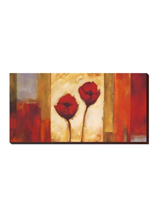 PHOTOBLOCK Decorative Wall Poster Red/Brown/Yellow 99x29cm