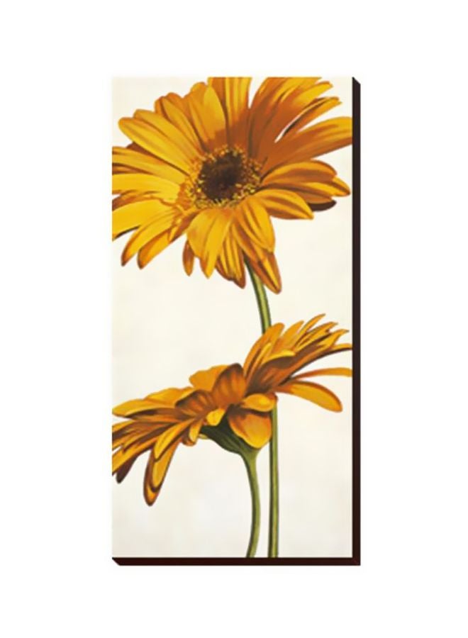 Decorative Wall Poster Yellow/Green 13x45cm