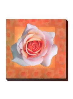 Decorative Wall Painting With Frame Red/White/Yellow 47x47cm