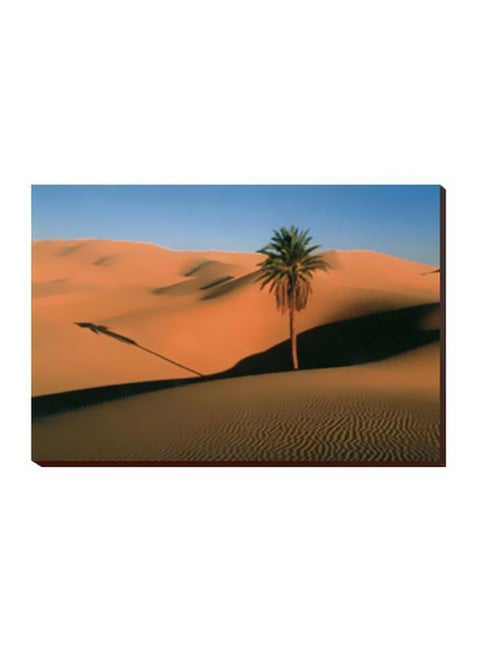 Decorative Wall Painting With Frame Brown/Green/Black 54x34cm