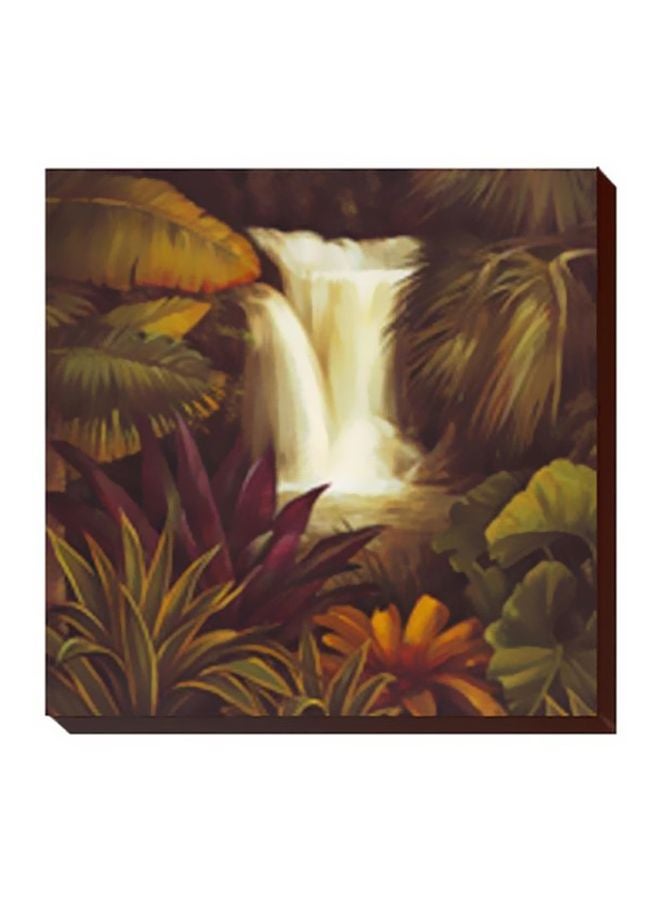 Decorative Wall Painting With Frame Multicolour 34x34cm