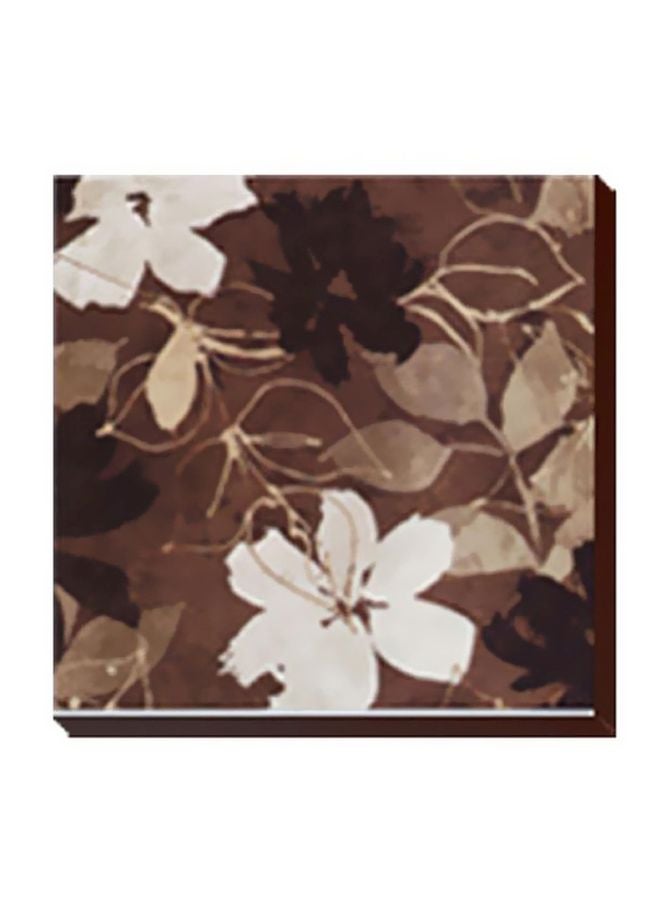 لوحة جدارية لتزيين الحائط مع إطار بني/رمادي/أبيض 34x34سم