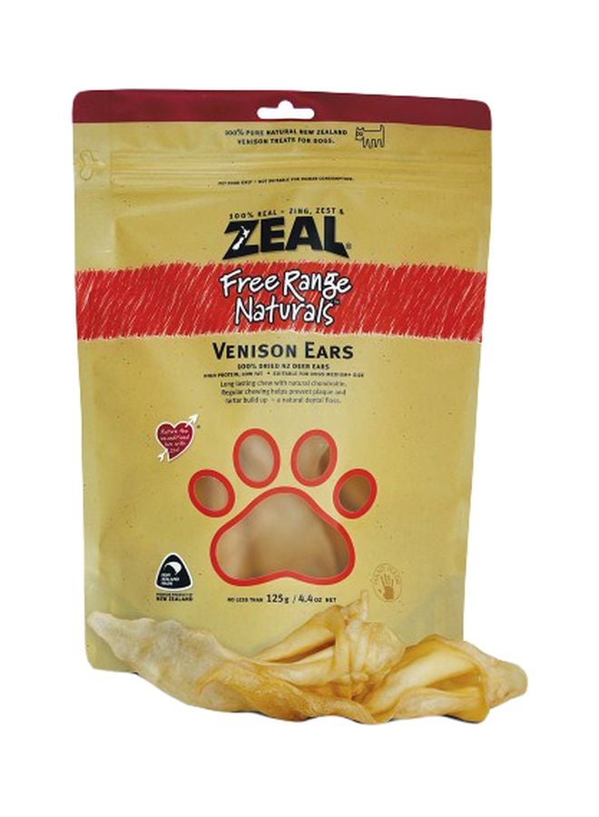 زيل طعام مكافأة من أذن الغزال أبيض/بيج 125جرام