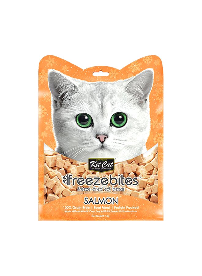 Kit Cat Freezebites Dried Salmon Multicolour 15grams