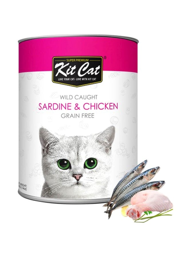 Kit Cat Wild Caught Sardine And Chicken Multicolour 400grams