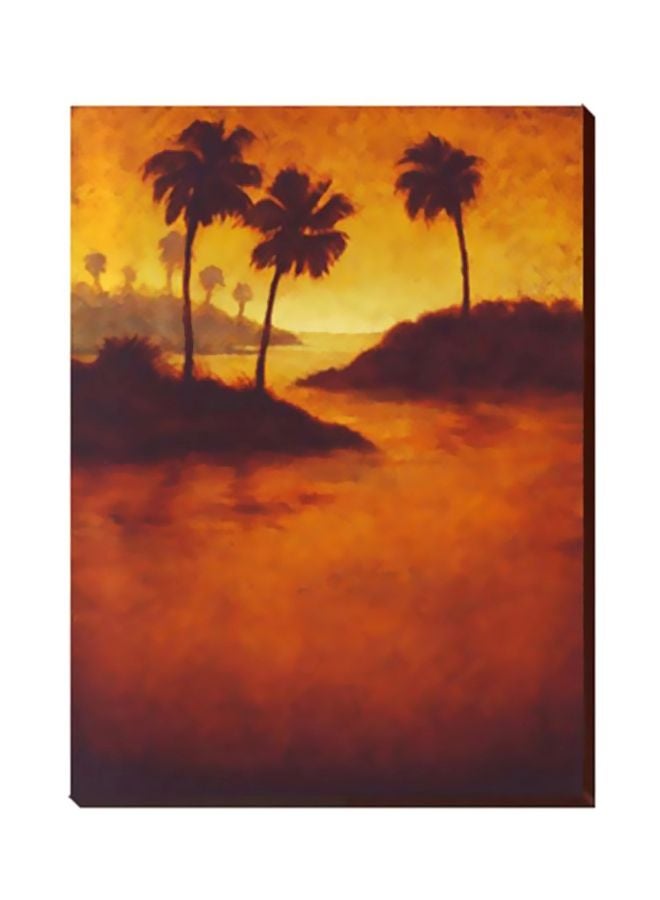 Decorative Wall Painting With Frame Multicolour 40x60cm