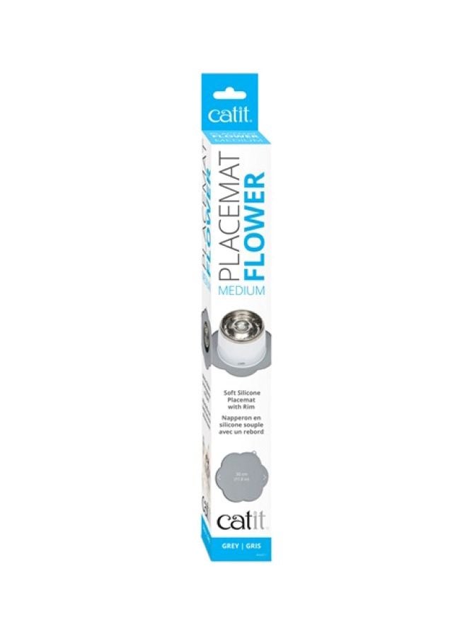 Catit Flower Placemat White/Grey/Silver M