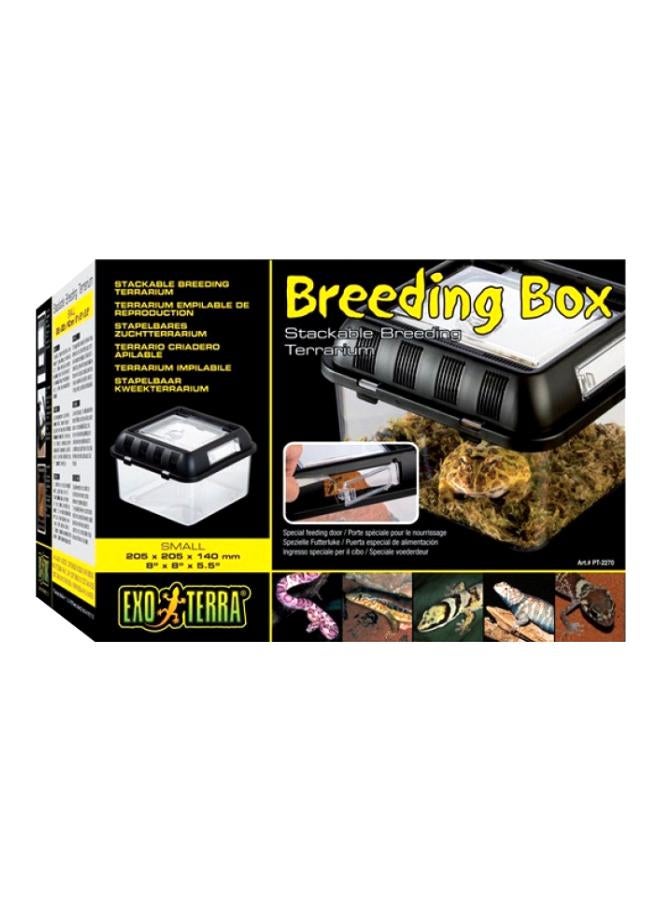 Stackable Breeding Box Terrarium Black/Clear Small