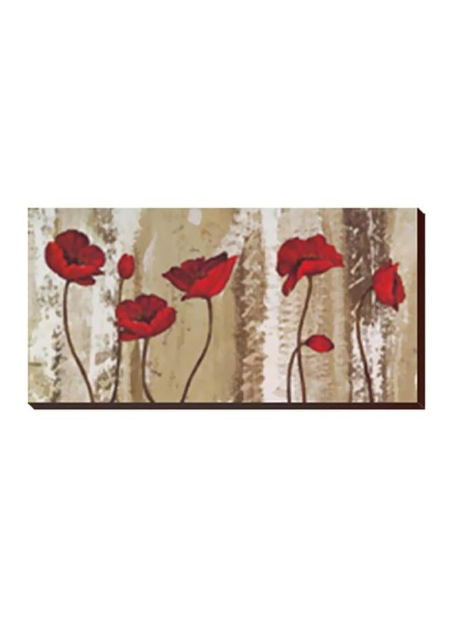 PHOTOBLOCK Decorative Wall Painting With Frame Red/Brown/White 60x20cm 