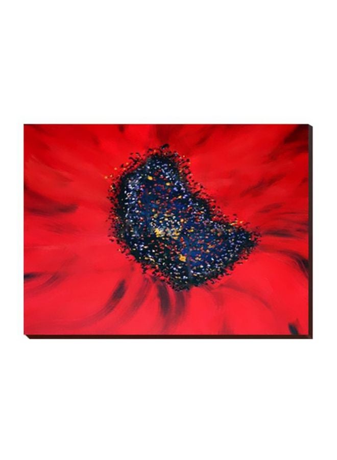 Decorative Wall Painting With Frame Red/Blue 30x20cm